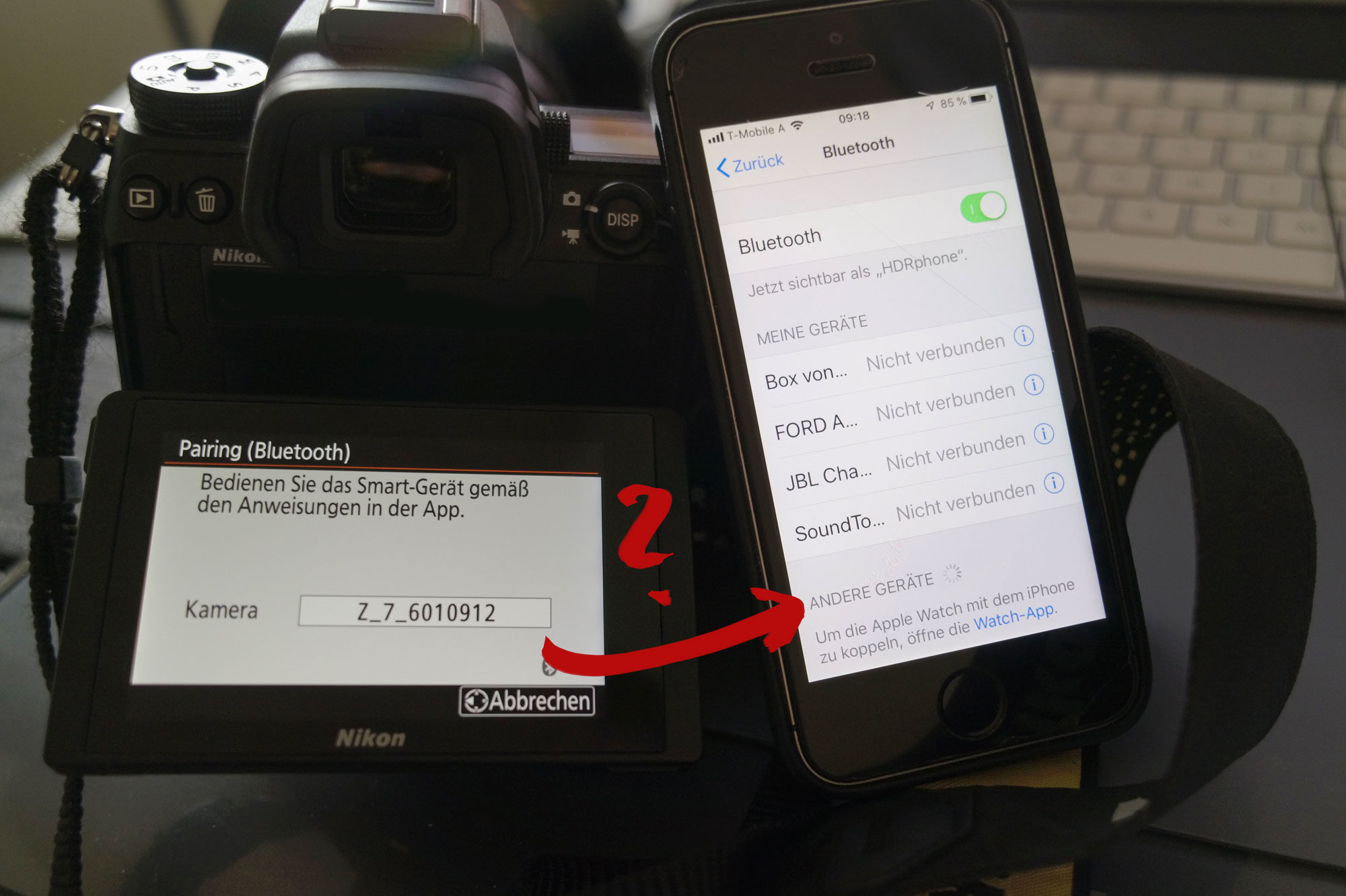 Bluetooth Pairing Z7 Probleme
