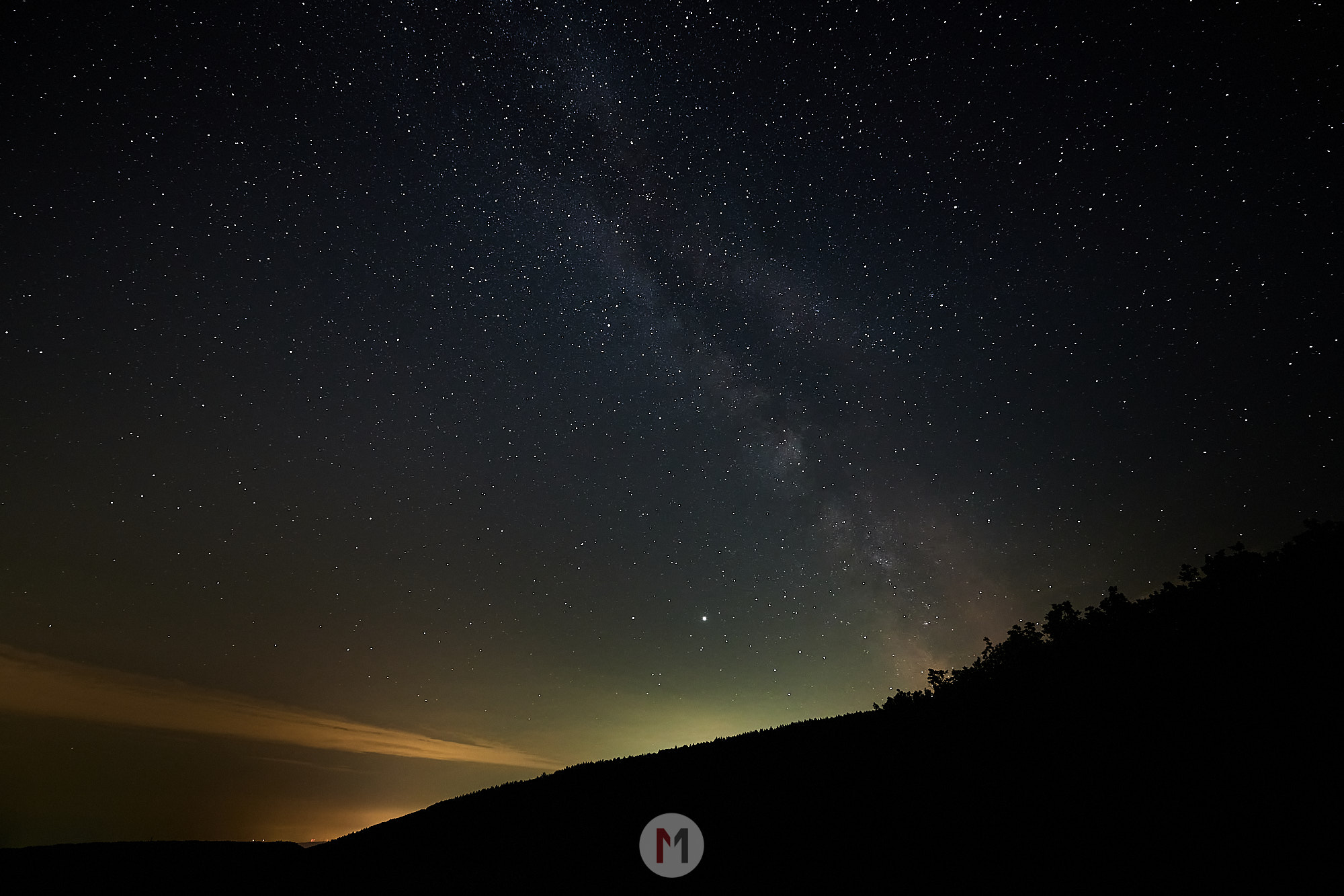 Sternenhimmel und Milchstraße Oberes Mittelrheintal