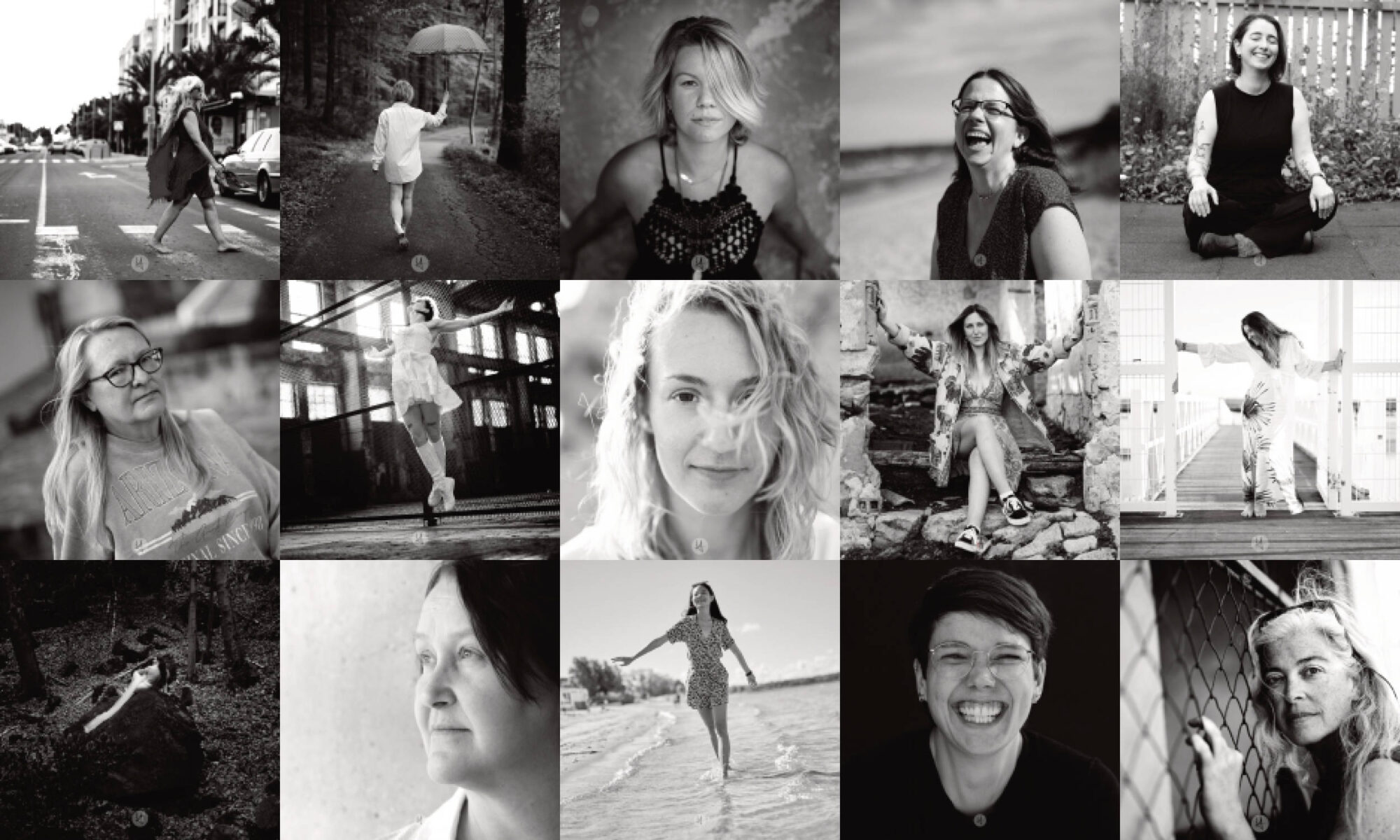 Eine Fotocollage aus den verschiedenen Serien meines Projects „Ungeschminkt“.